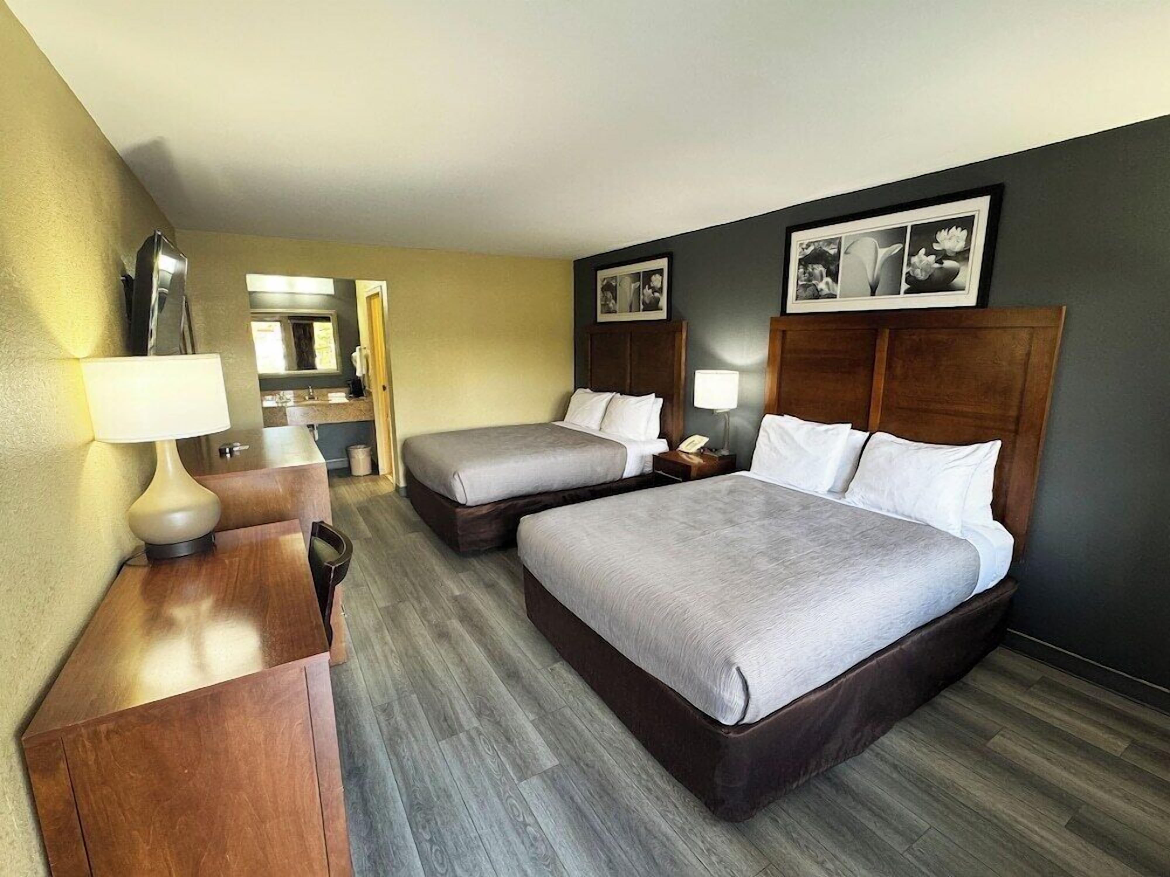 Blackout drapes, iron/ironing board, rollaway beds, free WiFi