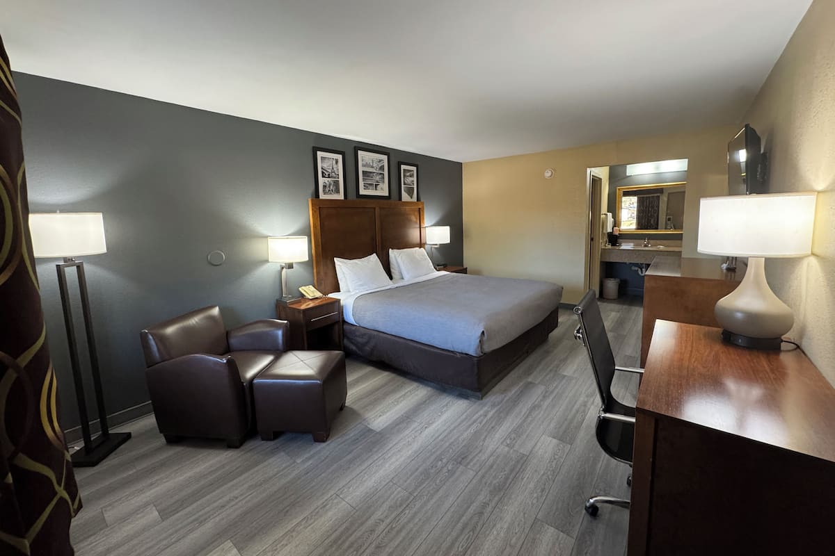 Blackout curtains, iron/ironing board, rollaway beds, free WiFi