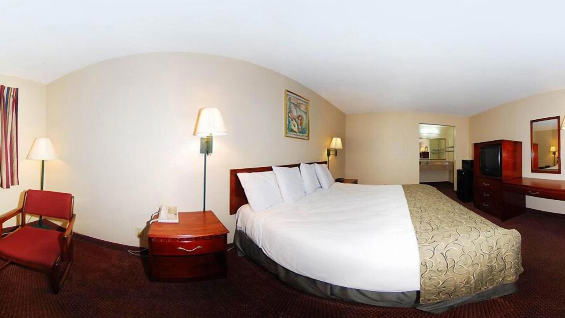 Blackout drapes, iron/ironing board, rollaway beds, free WiFi