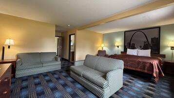 Suite, 1 très grand lit | Bureau, espace de travail pour ordinateur portable