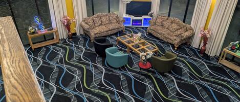 Sitteområde i lobbyen