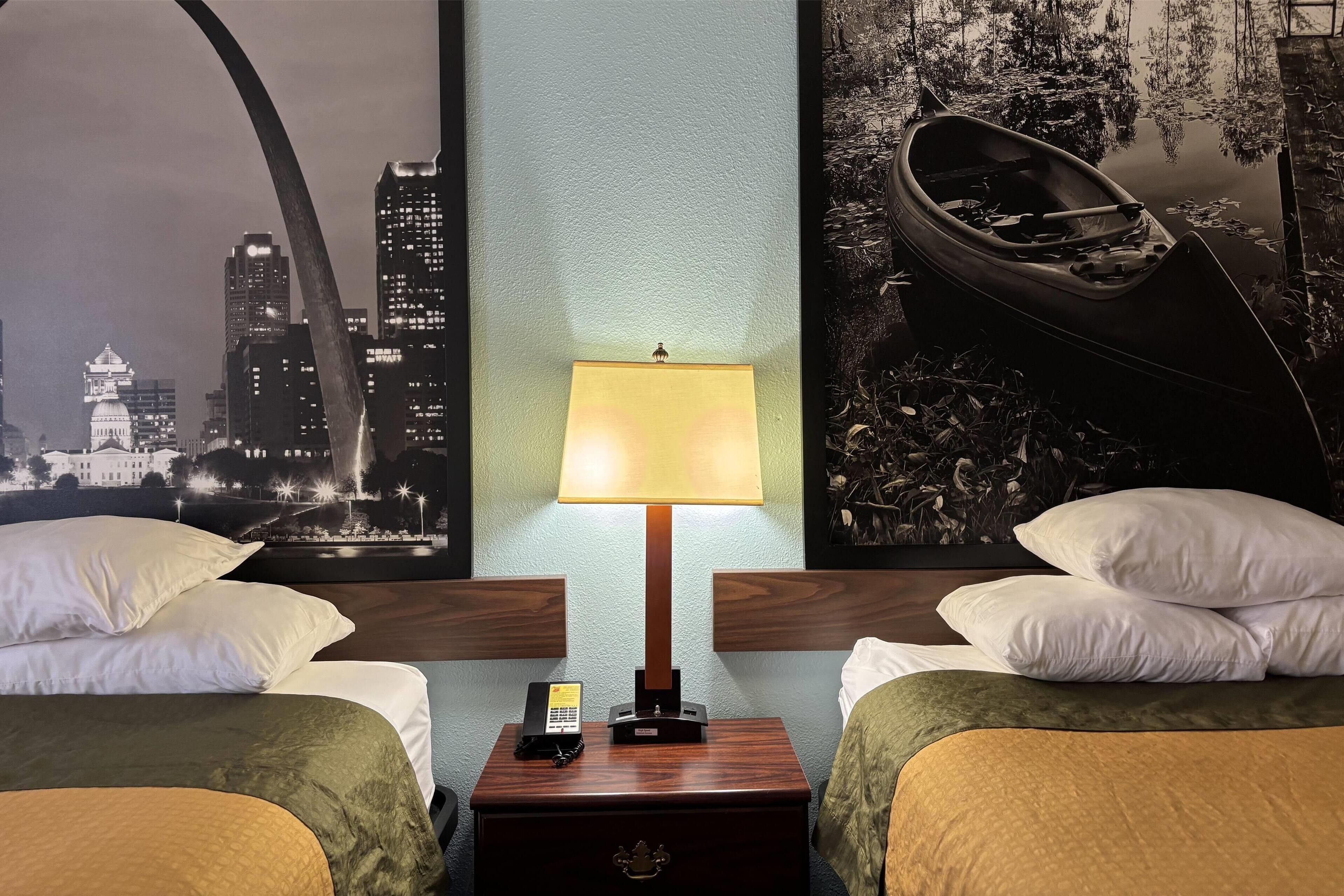 standard room, 2 queen beds | desk, laptop workspace, iron/ironing board, free wifi