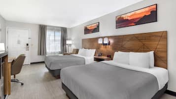 Standard Room, 2 Queen Beds, Non Smoking | Desk, iron/ironing board, rollaway beds, free WiFi