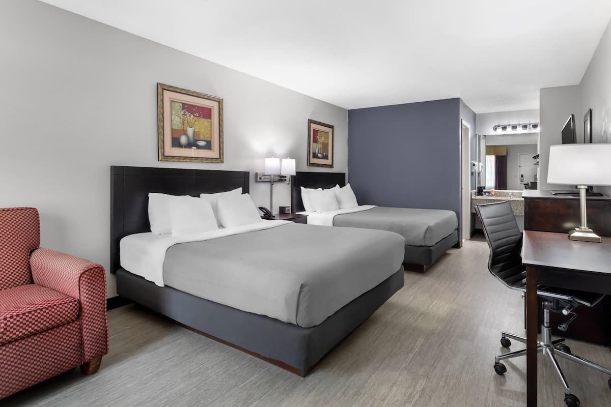 Standard Room, 2 Queen Beds | Desk, iron/ironing board, rollaway beds, free WiFi