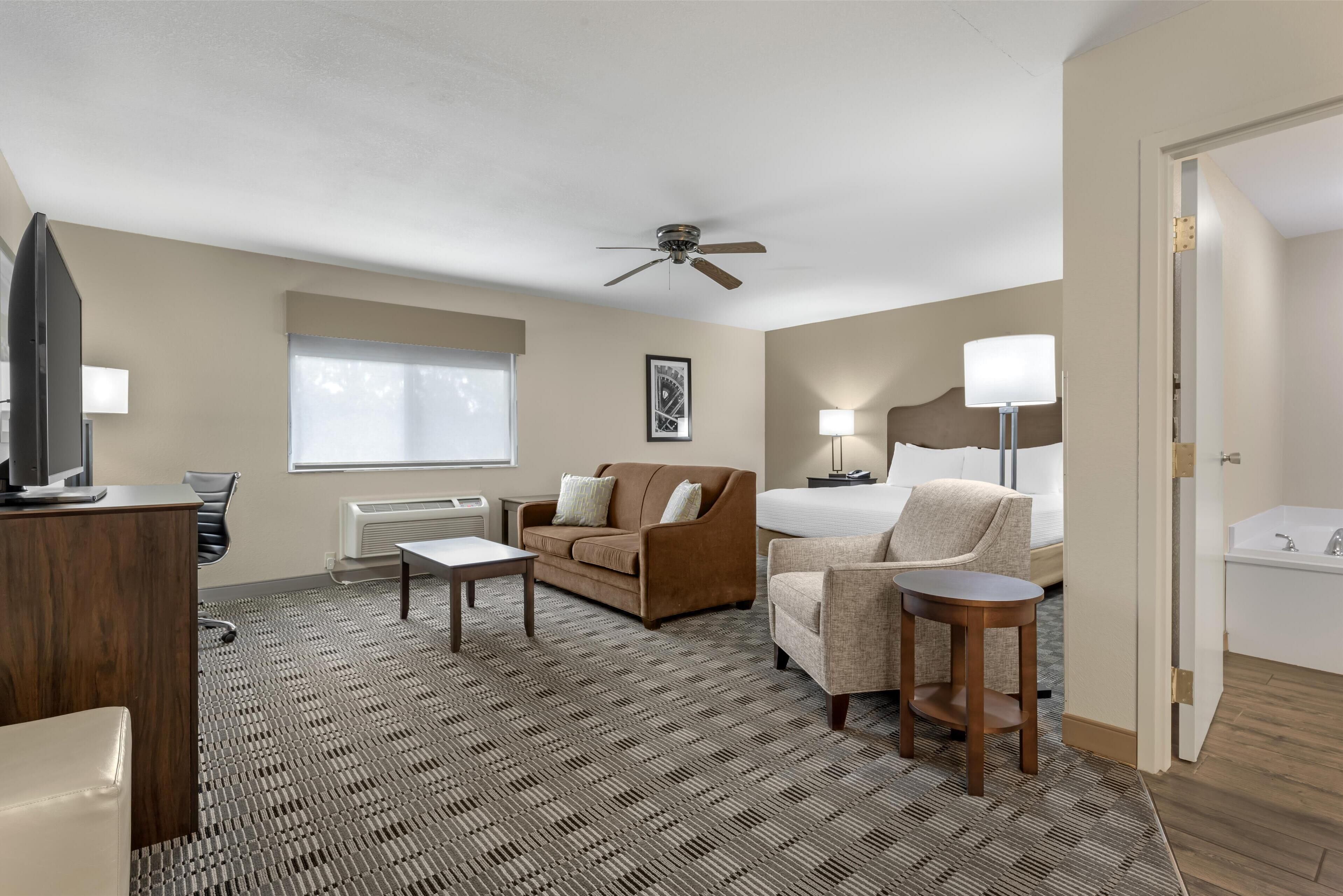 standard room, 1 king bed, non smoking, jetted tub (oversized room;with sofabed) | desk, soundproofing, iron/ironing board, rollaway beds