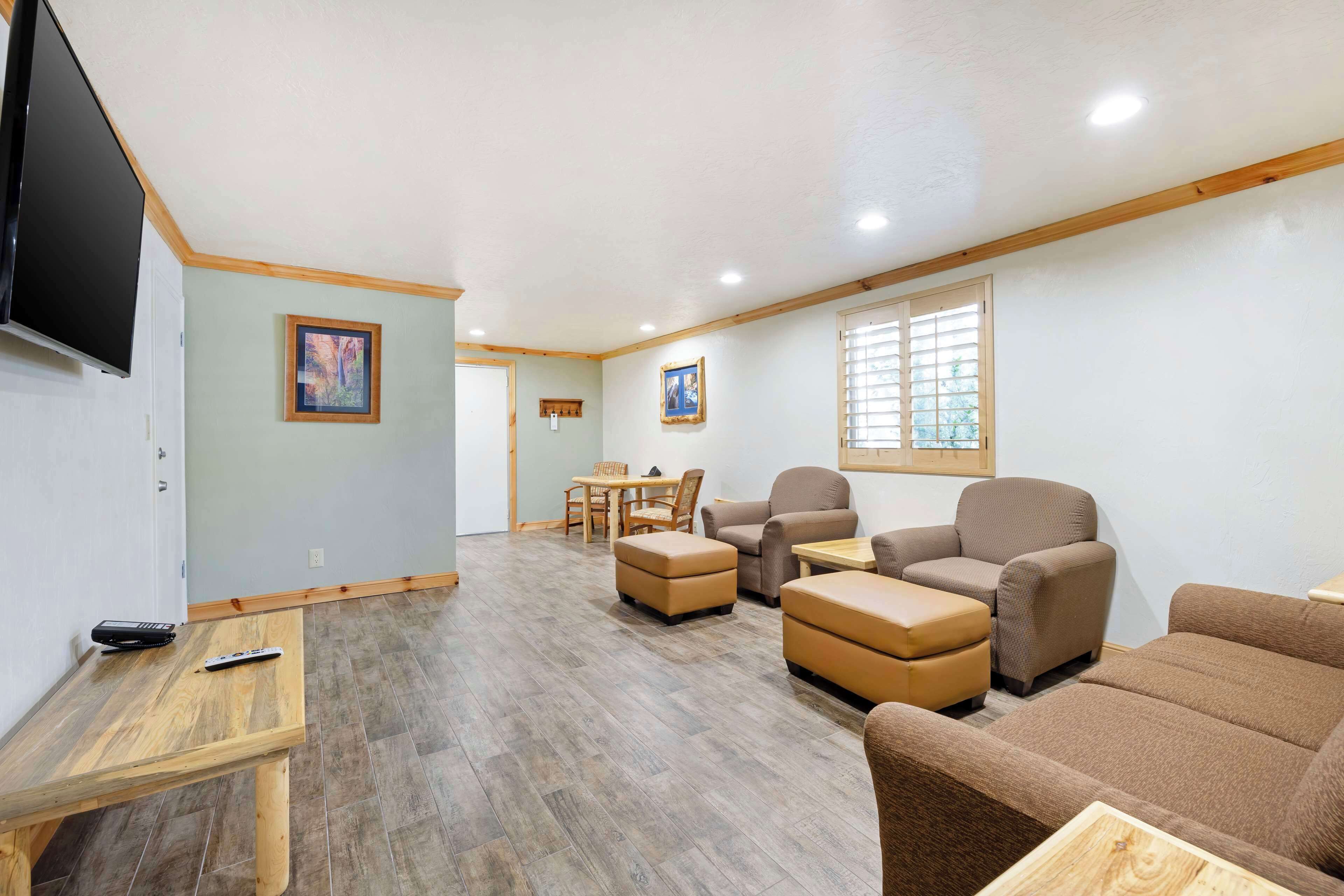 suite, 1 king bed, non smoking (walk-in shower;separate living room) | desk, blackout curtains, iron/ironing board, wifi