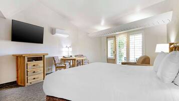 Desk, blackout drapes, iron/ironing board, WiFi