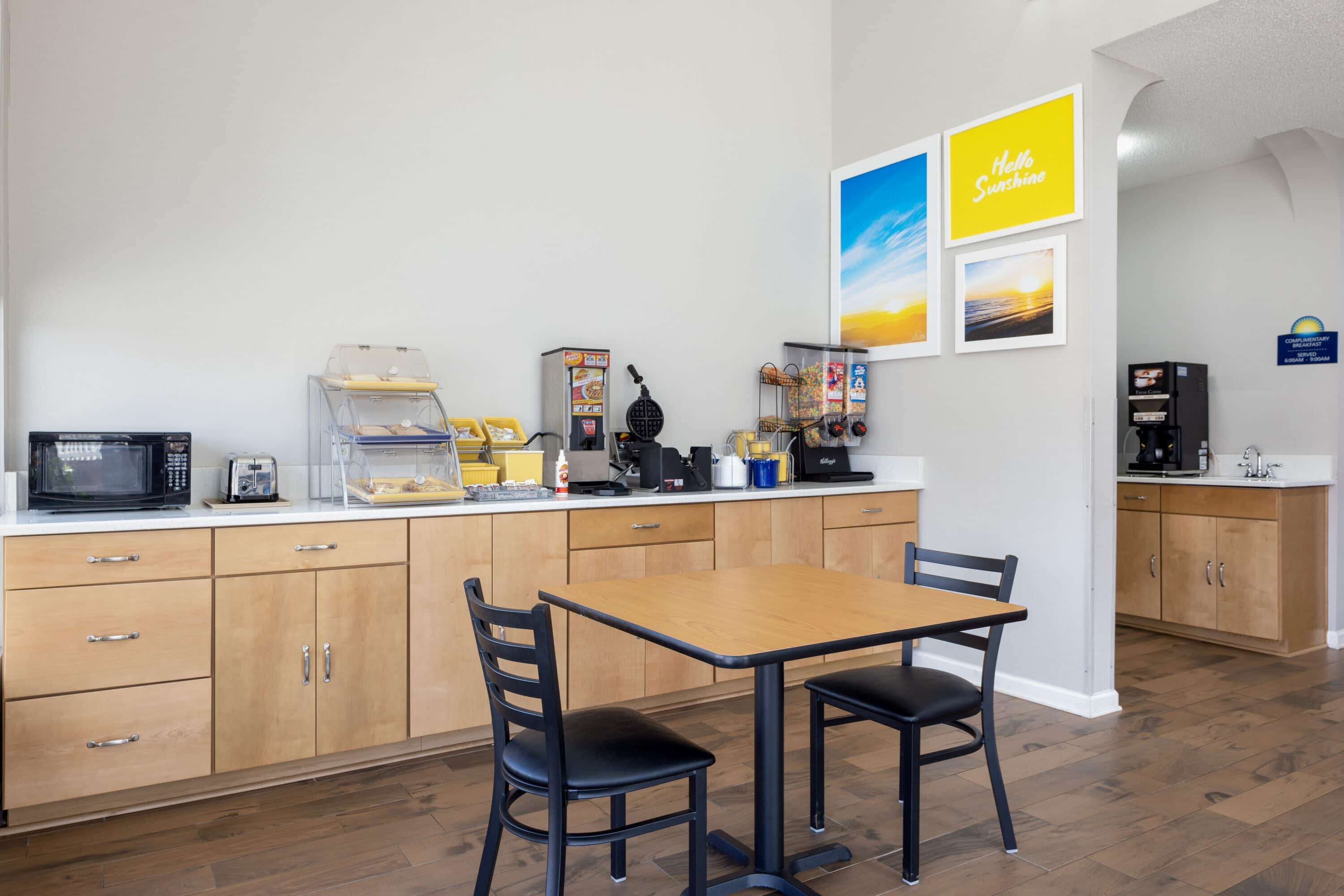 Free daily on-the-go breakfast 