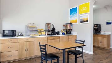 Free daily on-the-go breakfast