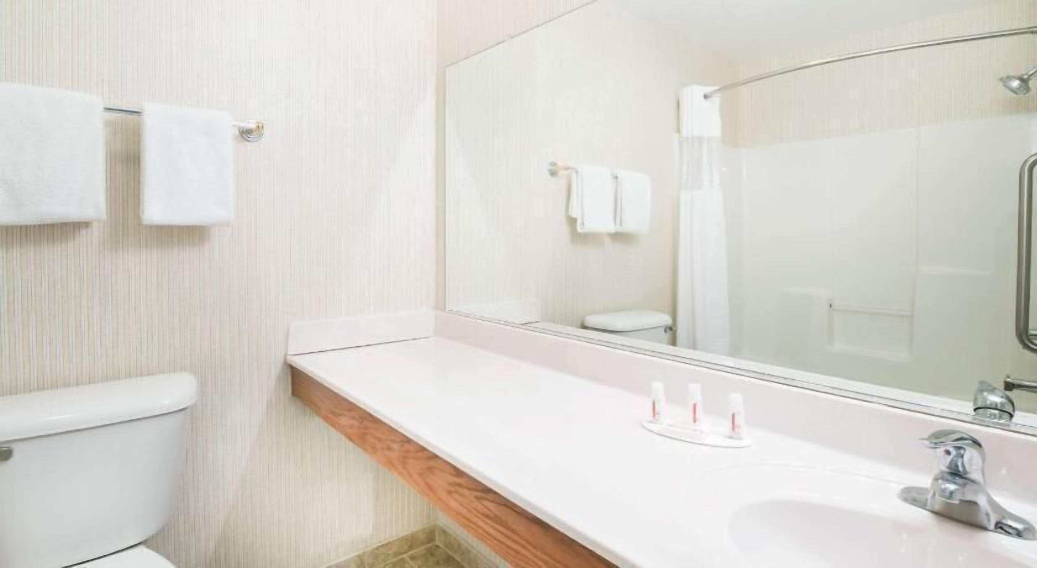 Bathroom | Combined shower/tub, free toiletries, hair dryer, towels