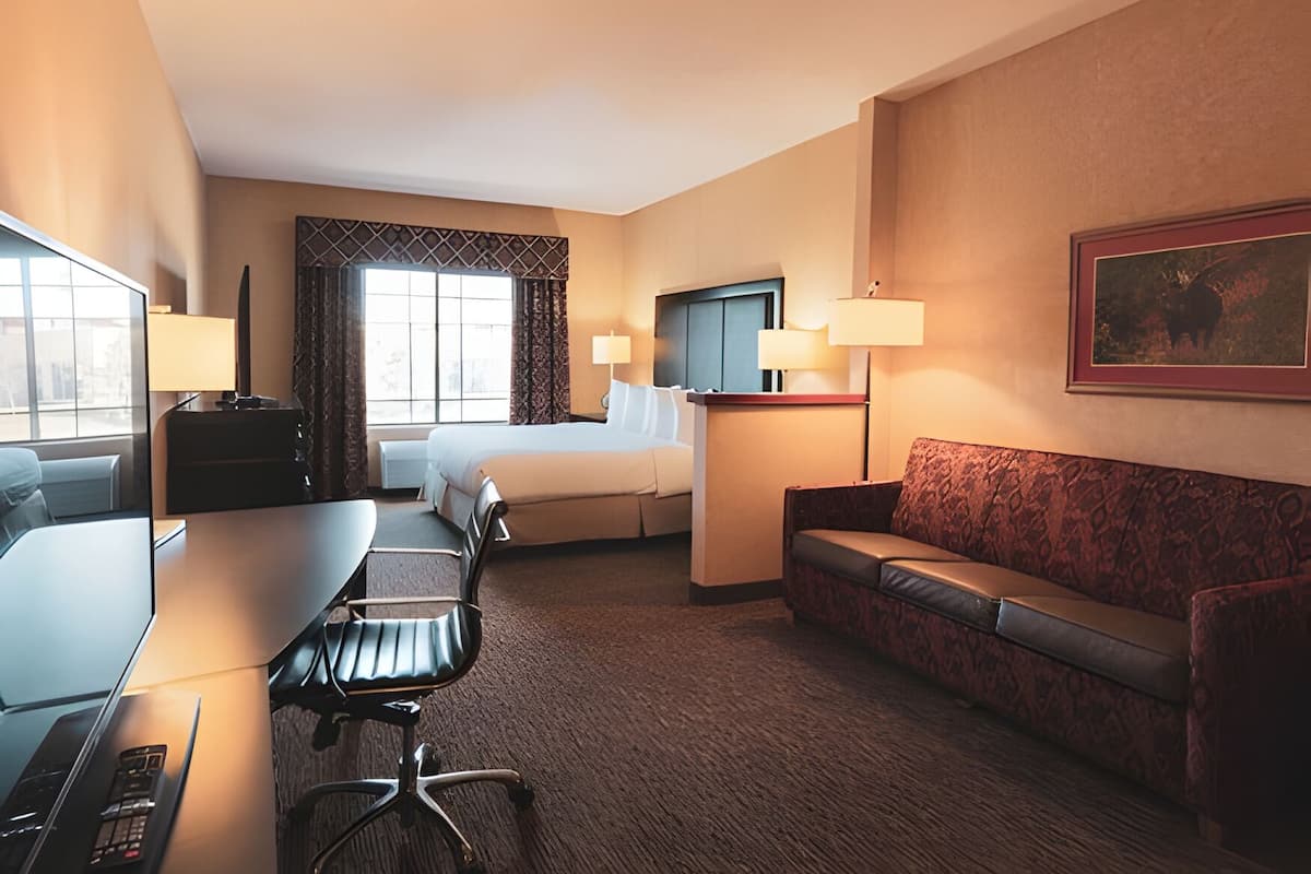 Skrivebord, skrivebord for bærbar PC og blendingsgardiner