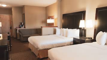 Standard Double Queen | 1 bedroom, desk, laptop workspace, blackout drapes