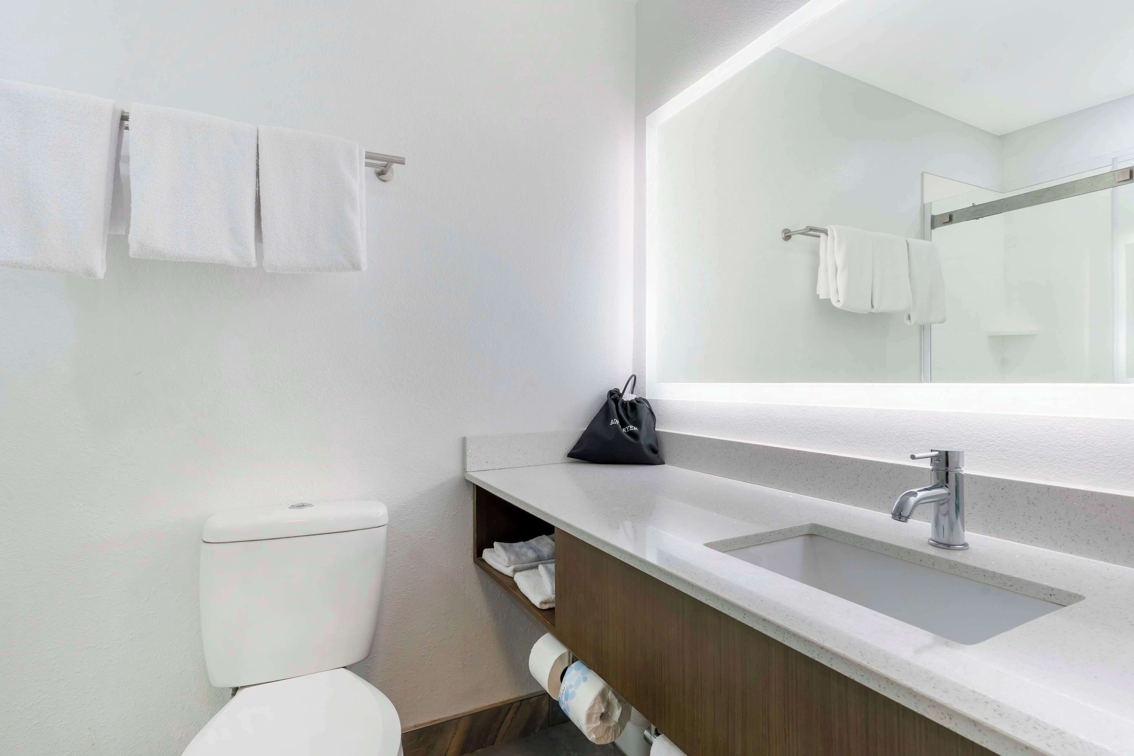 Phòng Suite, 2 giường cỡ queen, không hút thuốc, tủ lạnh & lò vi sóng (with Sofabed) | Phòng tắm | Vòi sen/bồn tắm kết hợp, đồ dùng nhà tắm miễn phí, máy sấy tóc 