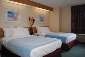 Standard Double Room, 2 Double Beds, Non Smoking | Desk, soundproofing, iron/ironing board, rollaway beds