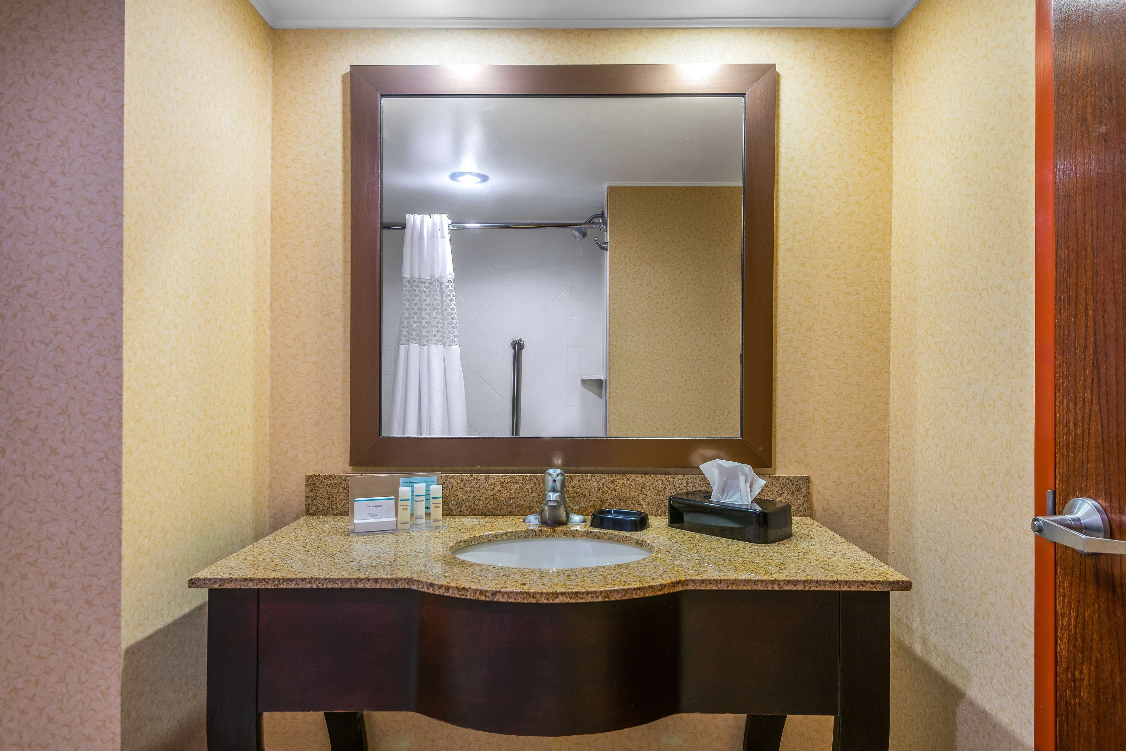 free toiletries, hair dryer, bathrobes, towels