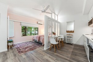 Orchid Suite | Premium bedding, in-room safe, desk, iron/ironing board