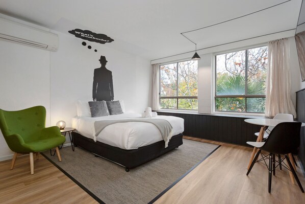 Minibar, desk, iron/ironing board, free cribs/infant beds