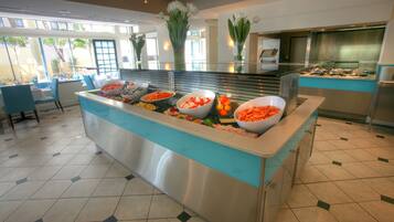Daily buffet breakfast for a fee