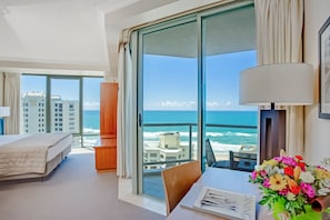 Studio Deluxe, vue sur l’océan | 1 chambre, coffre-fort, ameublement unique, bureau