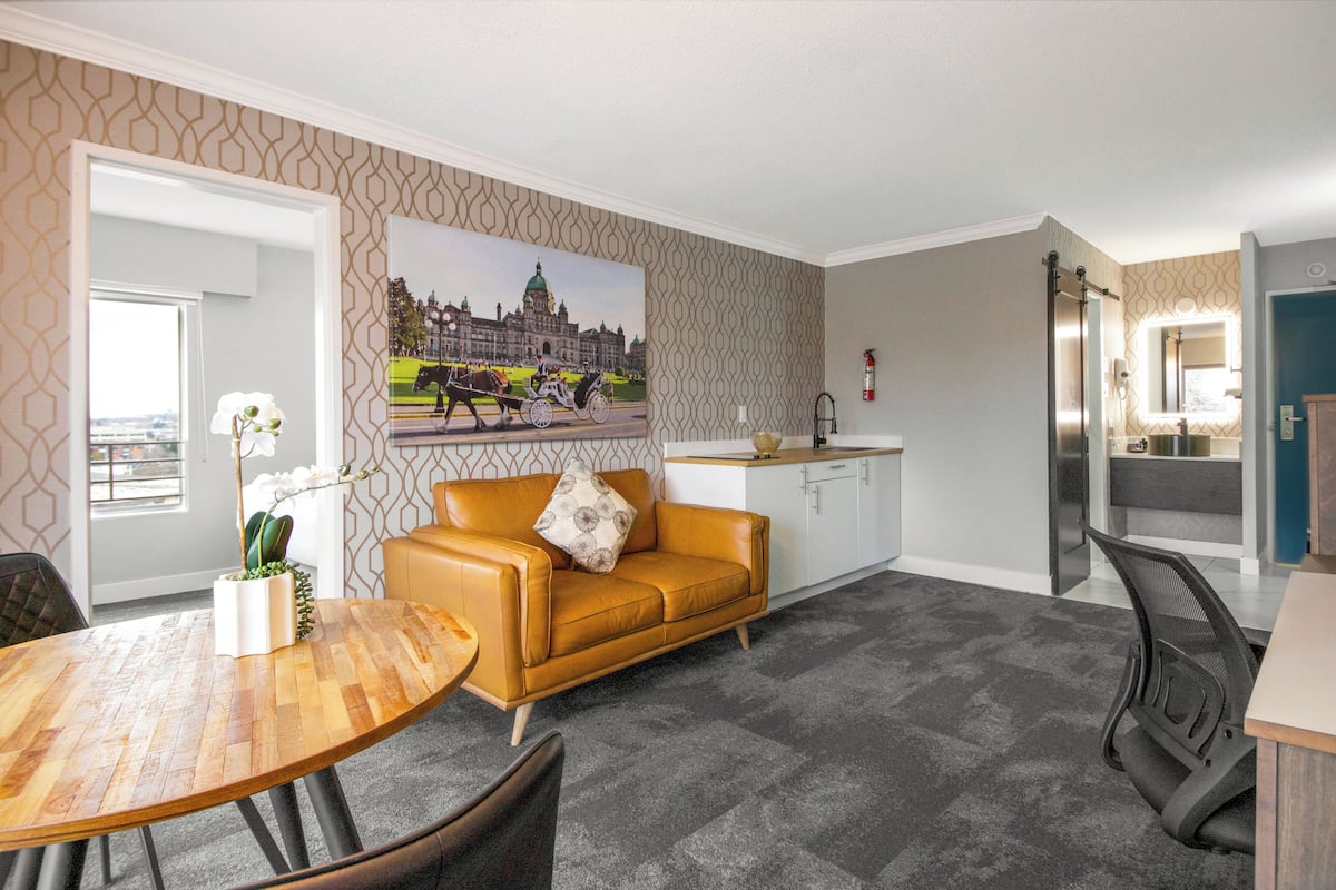 Deluxe Suite, 1 Queen Bed, Non Smoking | Living area