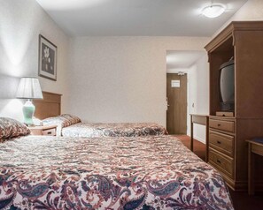 Standard Room, 2 Queen Beds, Non Smoking | Desk, iron/ironing board, free cribs/infant beds, rollaway beds
