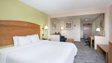 Room, 1 King Bed, Accessible, Non Smoking (Mobility) | Desk, laptop workspace, iron/ironing board, free WiFi