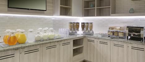 Free daily buffet breakfast