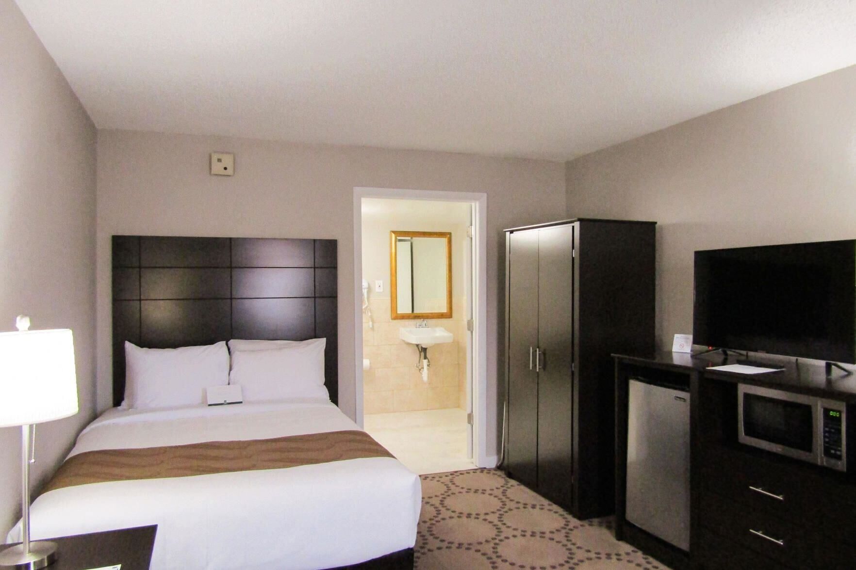 Hypo-allergenic bedding, pillow-top beds, individually furnished, desk