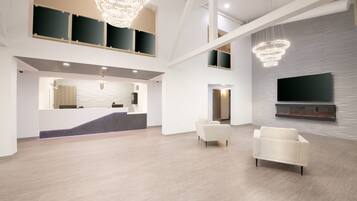 Sitteområde i lobbyen