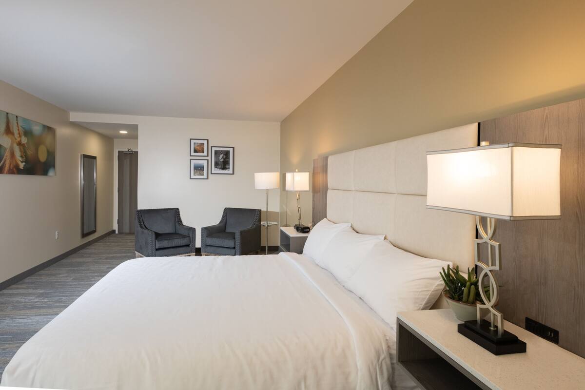 Habitación superior, 1 cama King size, para no fumadores | Tabla de planchar con plancha, wifi gratis, despertador y ropa de cama