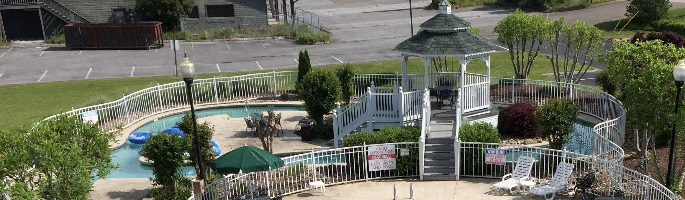 indoor pool, seasonal outdoor pool, pool umbrellas, pool loungers