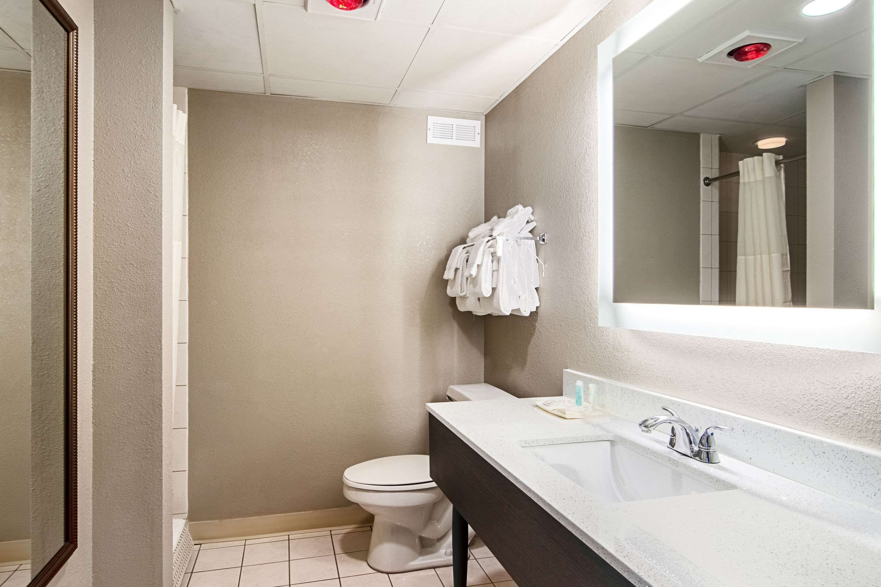 in-room safe, desk, laptop workspace, iron/ironing board