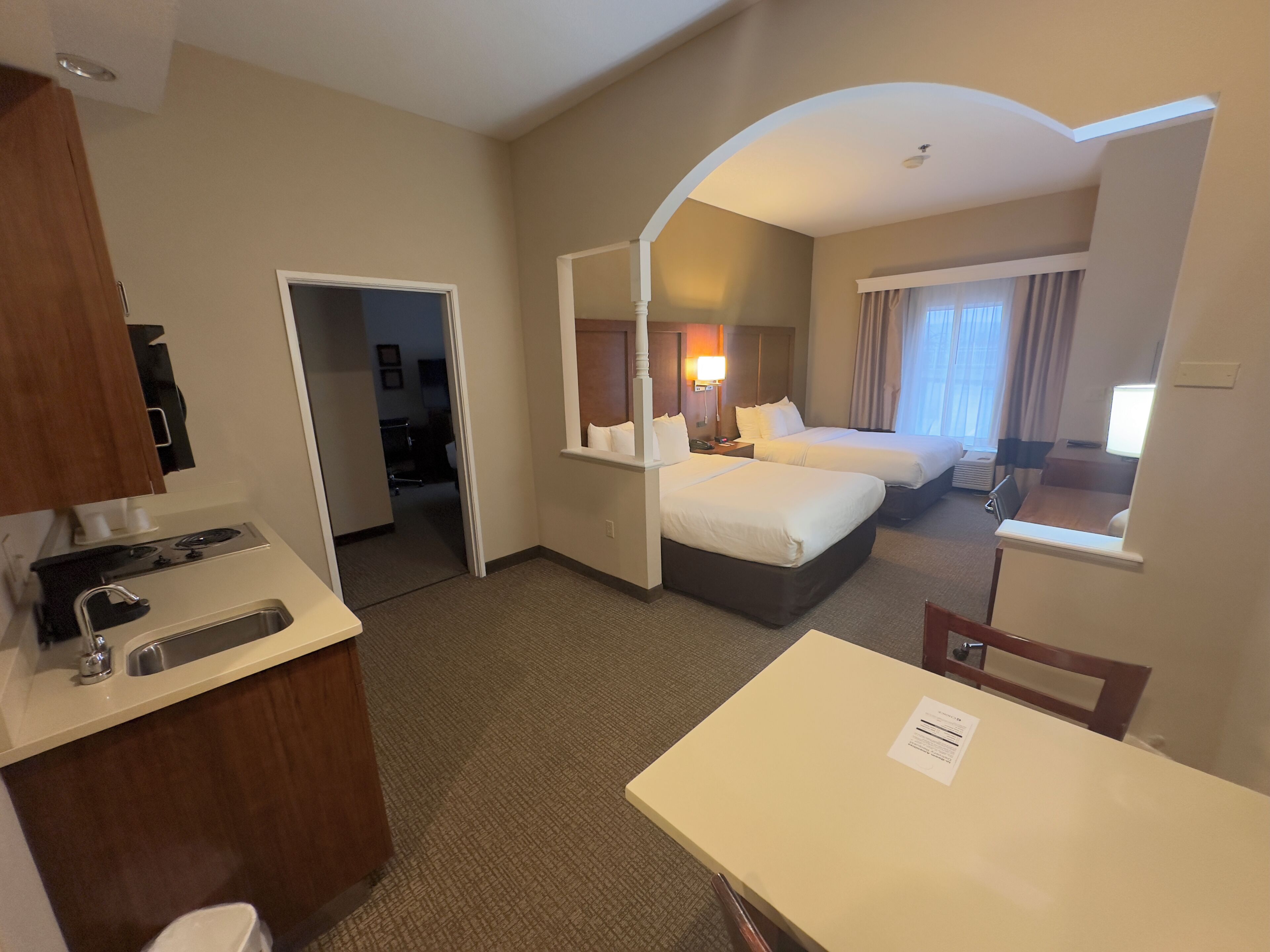 Suite, Multiple Beds, Non Smoking (Efficiency) | Hypo-allergenic bedding, desk, laptop workspace, iron/ironing board