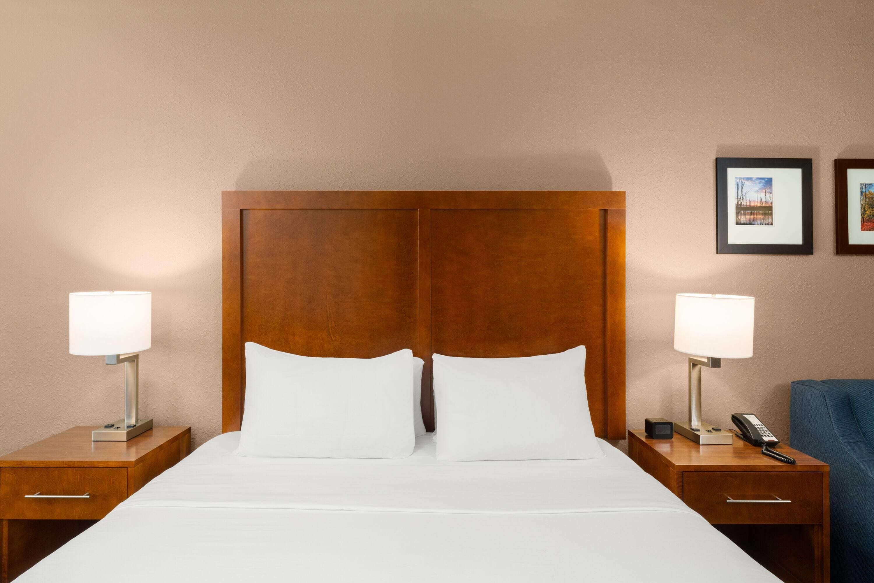 Studio Suite, 1 King Bed, Non Smoking | Desk, laptop workspace, blackout drapes, iron/ironing board