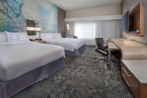 Egyptian cotton sheets, premium bedding, desk, laptop workspace