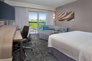 Egyptian cotton sheets, premium bedding, desk, laptop workspace