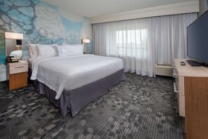 Egyptian cotton sheets, premium bedding, desk, laptop workspace