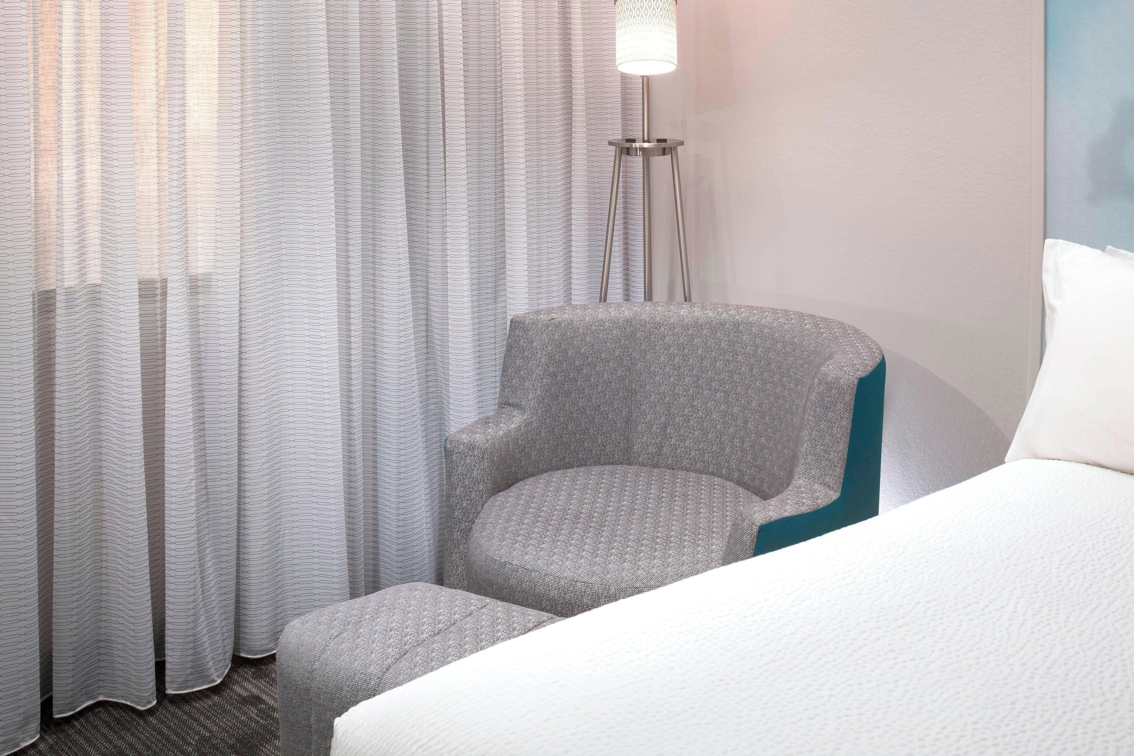 1 bedroom, premium bedding, individually furnished, desk