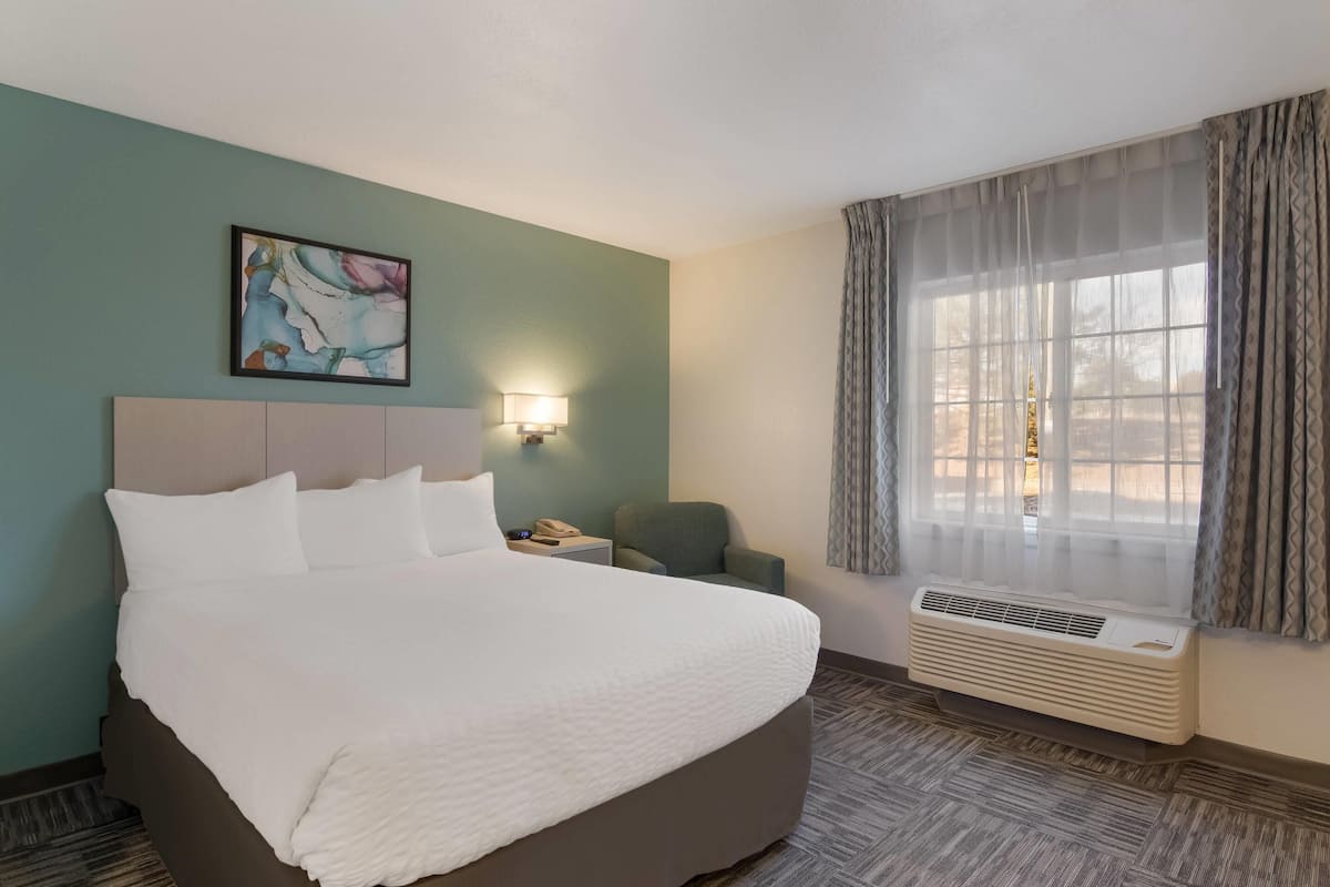 Standard Room, 1 Queen Bed, Non Smoking | Desk, blackout curtains, iron/ironing board, free cots/infant beds
