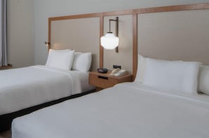 Standard Room, 2 Queen Beds (Mobility/Hearing Accessible, Tub) | Pillowtop beds, in-room safe, desk, laptop workspace
