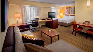 Egyptian cotton sheets, premium bedding, desk, laptop workspace