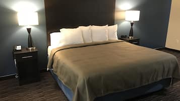 Chambre, 1 très grand lit, non-fumeur | Fer et planche à repasser, accès au Wi-Fi (inclus), literie fournie