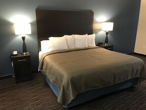 Room, 1 King Bed, Non Smoking | Iron/ironing board, free WiFi, bed sheets, alarm clocks - AmericInn by Wyndham Jefferson (Jefferson)