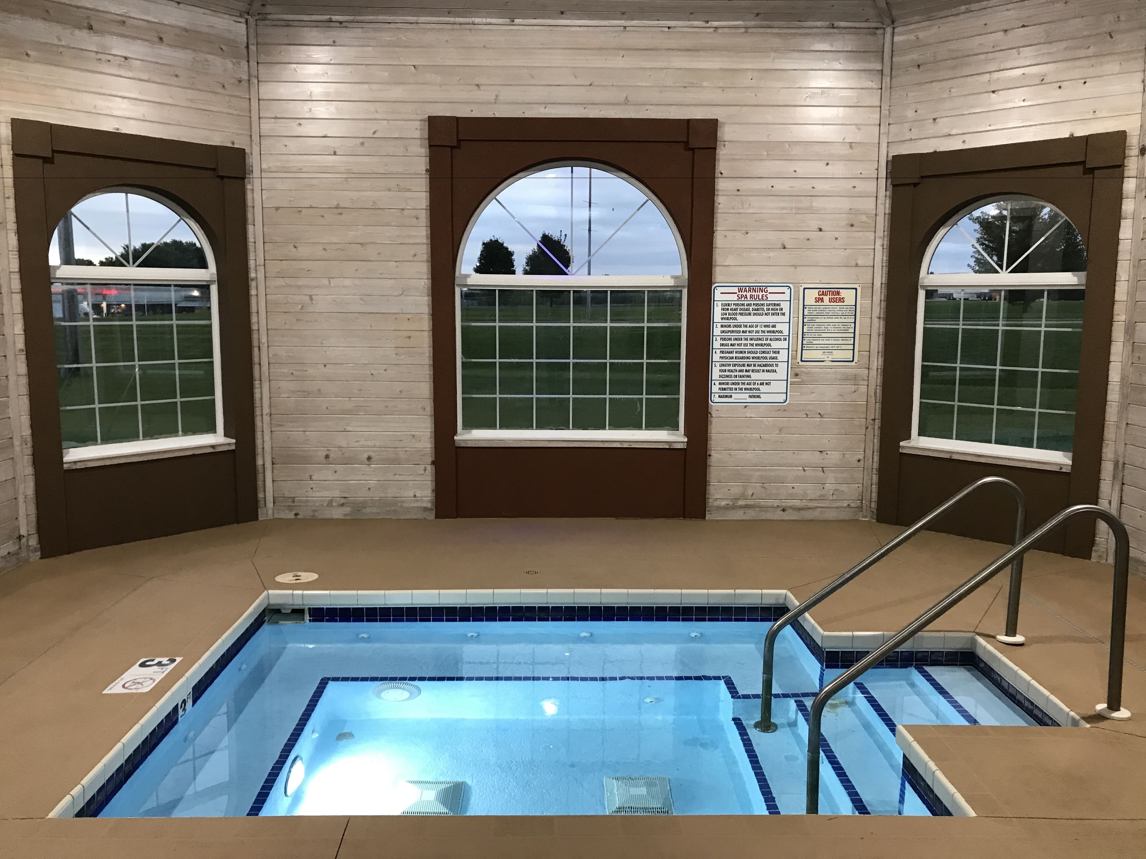 indoor spa tub