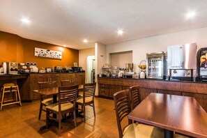 Free daily buffet breakfast