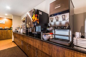 Free daily buffet breakfast