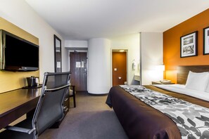 Standard Room, 1 King Bed, Non Smoking | Desk, blackout curtains, iron/ironing board, free WiFi - Sleep Inn Springfield South I60 near Medical District (Springfield)