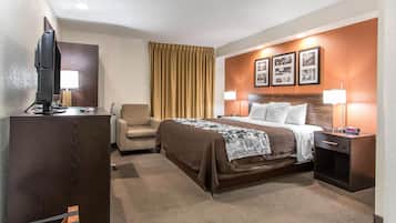 Habitación estándar, 1 cama King size, para no fumadores | Ropa de cama hipoalergénica y escritorio
