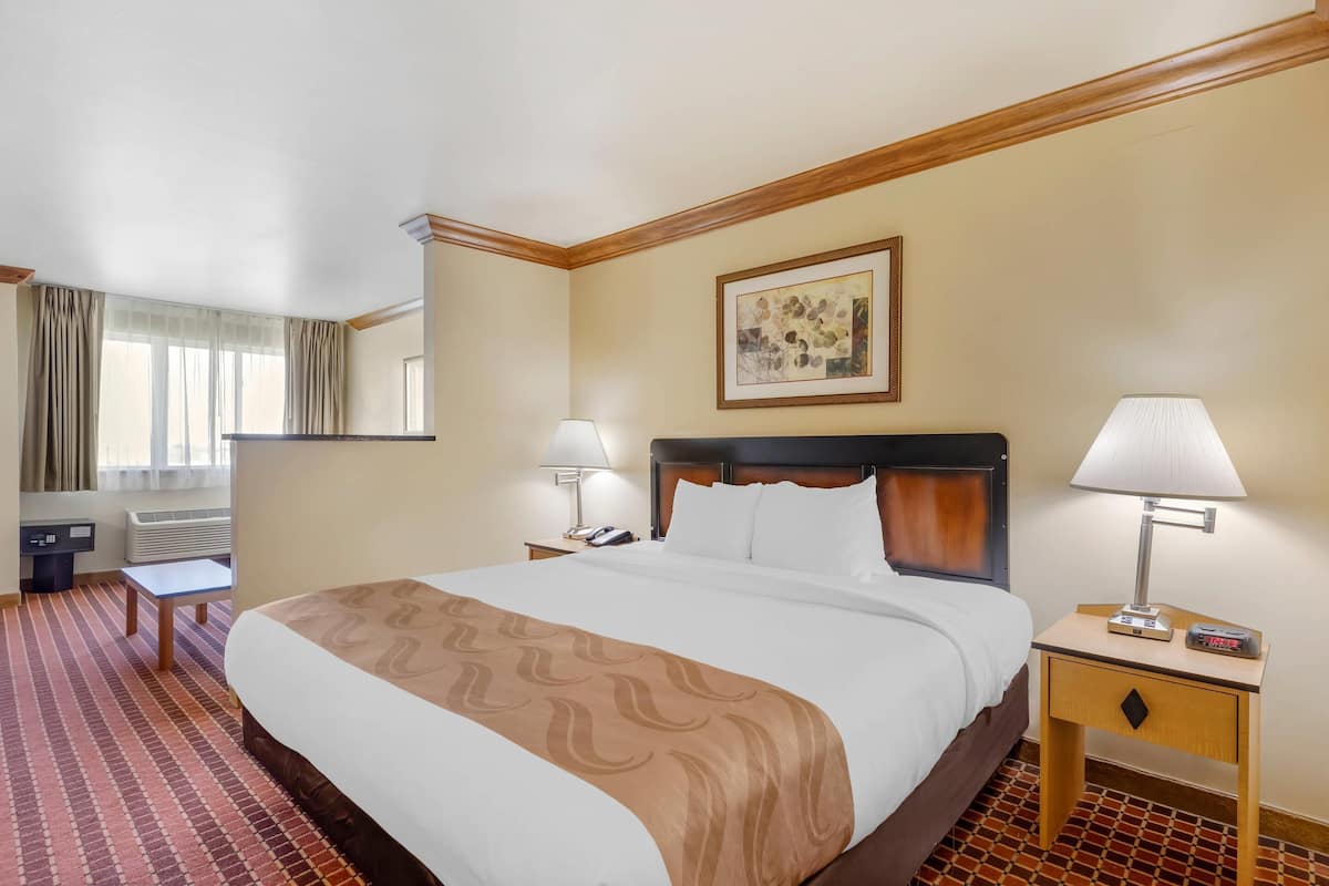 Room, 1 King Bed with Sofa bed | In-room safe, desk, laptop workspace, blackout drapes