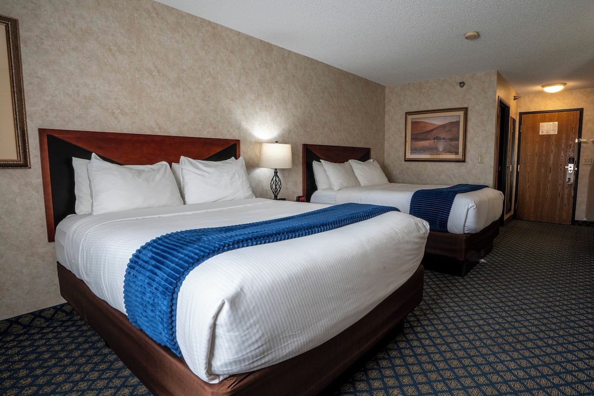 Deluxe Room, 2 Queen Beds | Blackout drapes, iron/ironing board, free WiFi, bed sheets